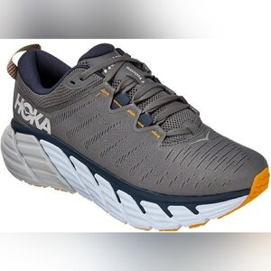 Hoka Gaviota 3 Running Sneakers Tennis Shoes Gray size Men 9D or Women 7.5 D